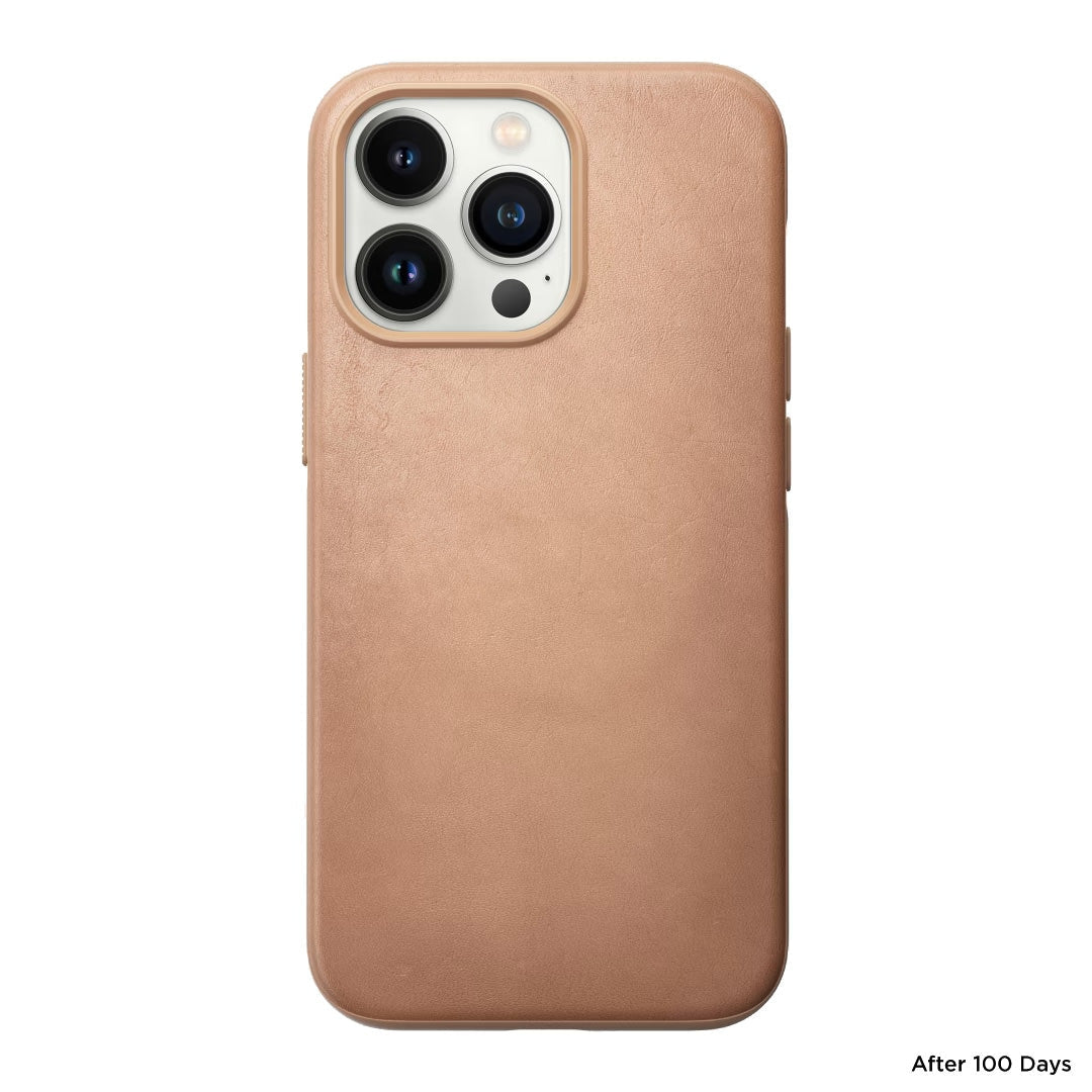 Husa Piele Naturala Nomad Rugged MagSafe - iPhone 13 Pro - Natural - NM01066385 - 856500010663 - 3
