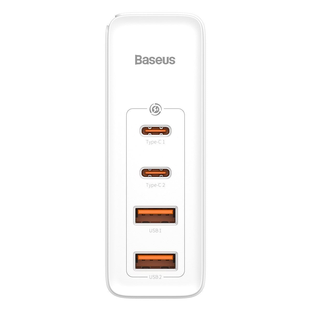 Incarcator Priza Baseus GaN2 Pro - 2 x USB-C USB 100 W Quick Charge 4.0 Power Delivery 3.0 Huawei SuperCharge Cablu - CCGAN2P-L02