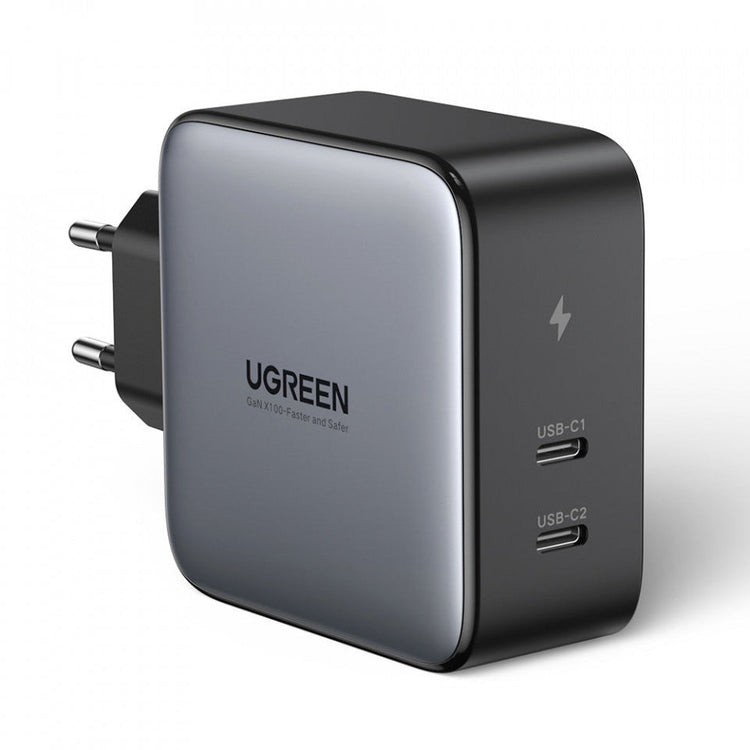 Incarcator Priza Ugreen GaN X CD254 - 2 x USB-C 100 W Power Delivery 3.0 QC 4 + AFC FCP SCP - 50327 - 6957303853274 - 1
