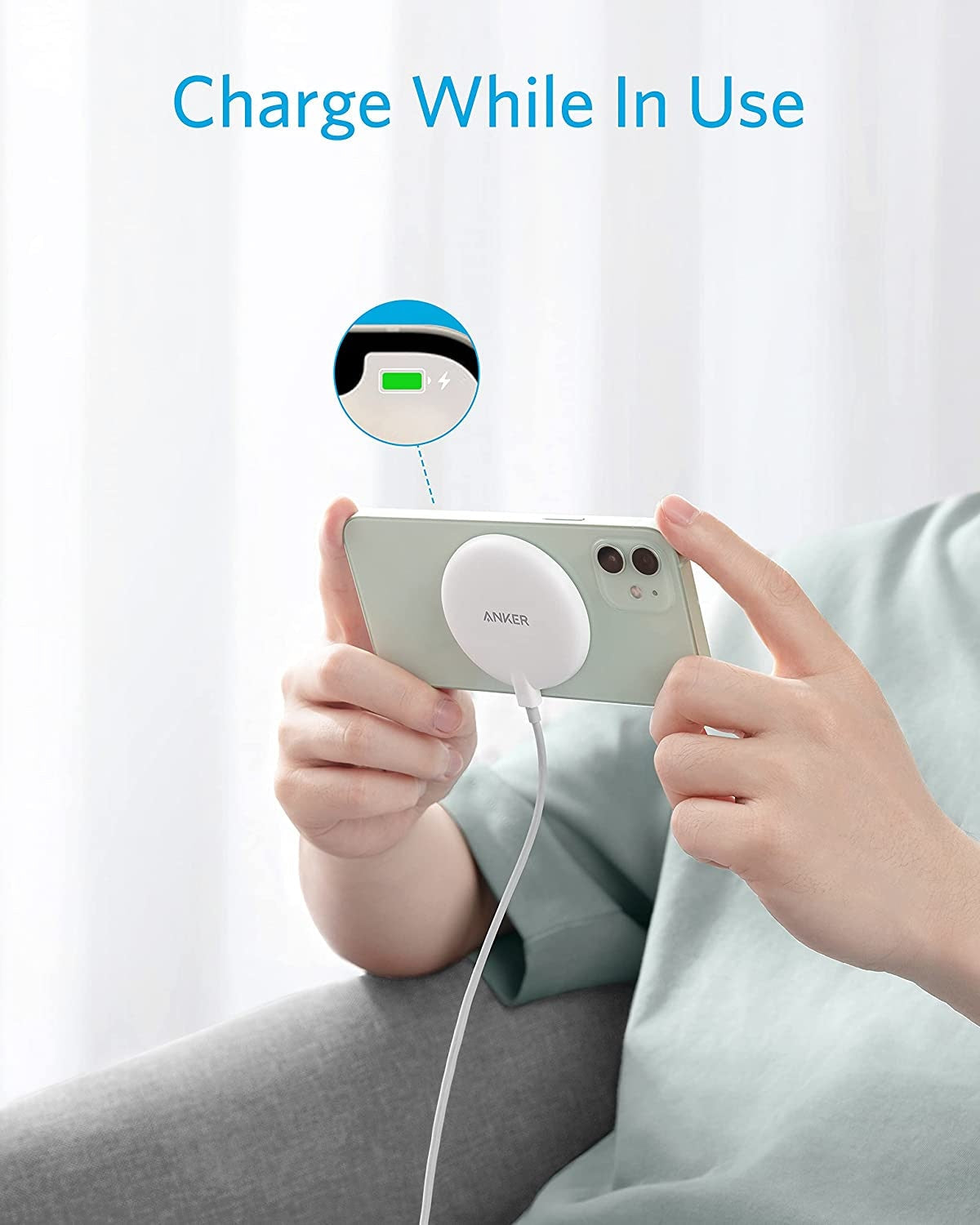 Incarcator Wireless Anker PowerWave Pad Lite - MagSafe 7.5W - A2567022 - 5903068635595 - 2