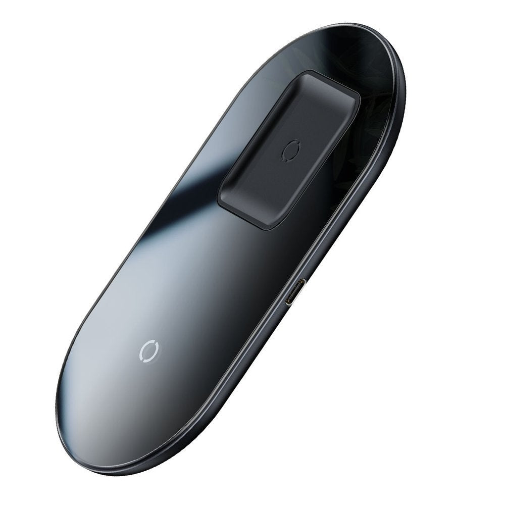 Incarcator Wireless Baseus Simple Pro 2in1 - Qi 15W Smartphone-uri si Apple AirPods / Pods / TWS - Black - WXJK-C01 - 6953156219045 - 3