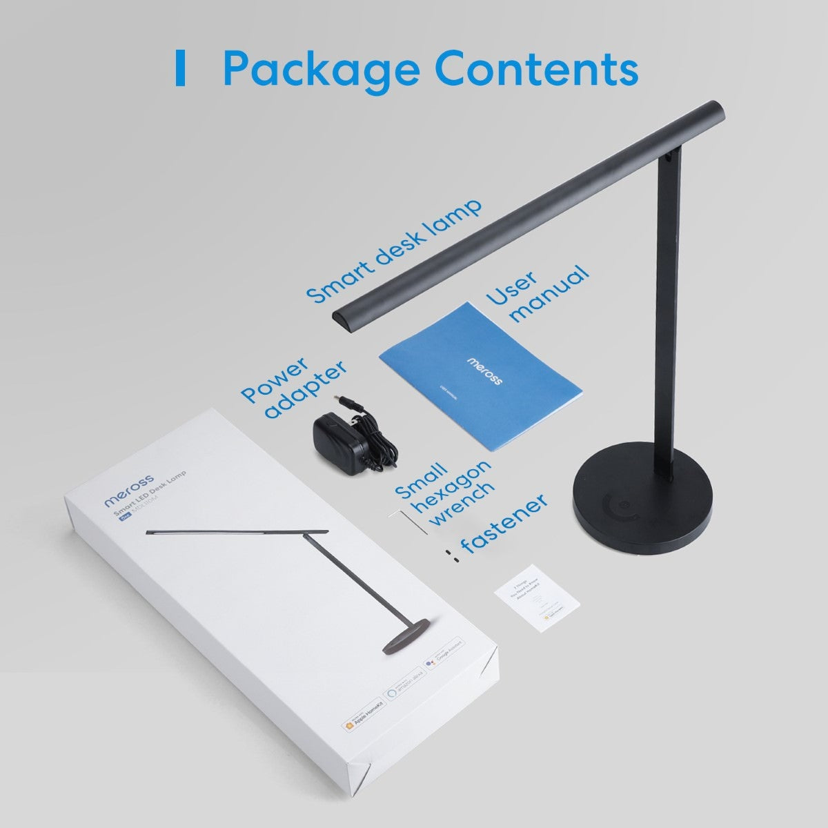 Lampa de Birou LED Smart Meross MDL100MHK - 10W 400lm 2700-6000K Protectie Ochi APP Apple HomeKit Google Alexa SmartThings - MDL110MHK(EU)