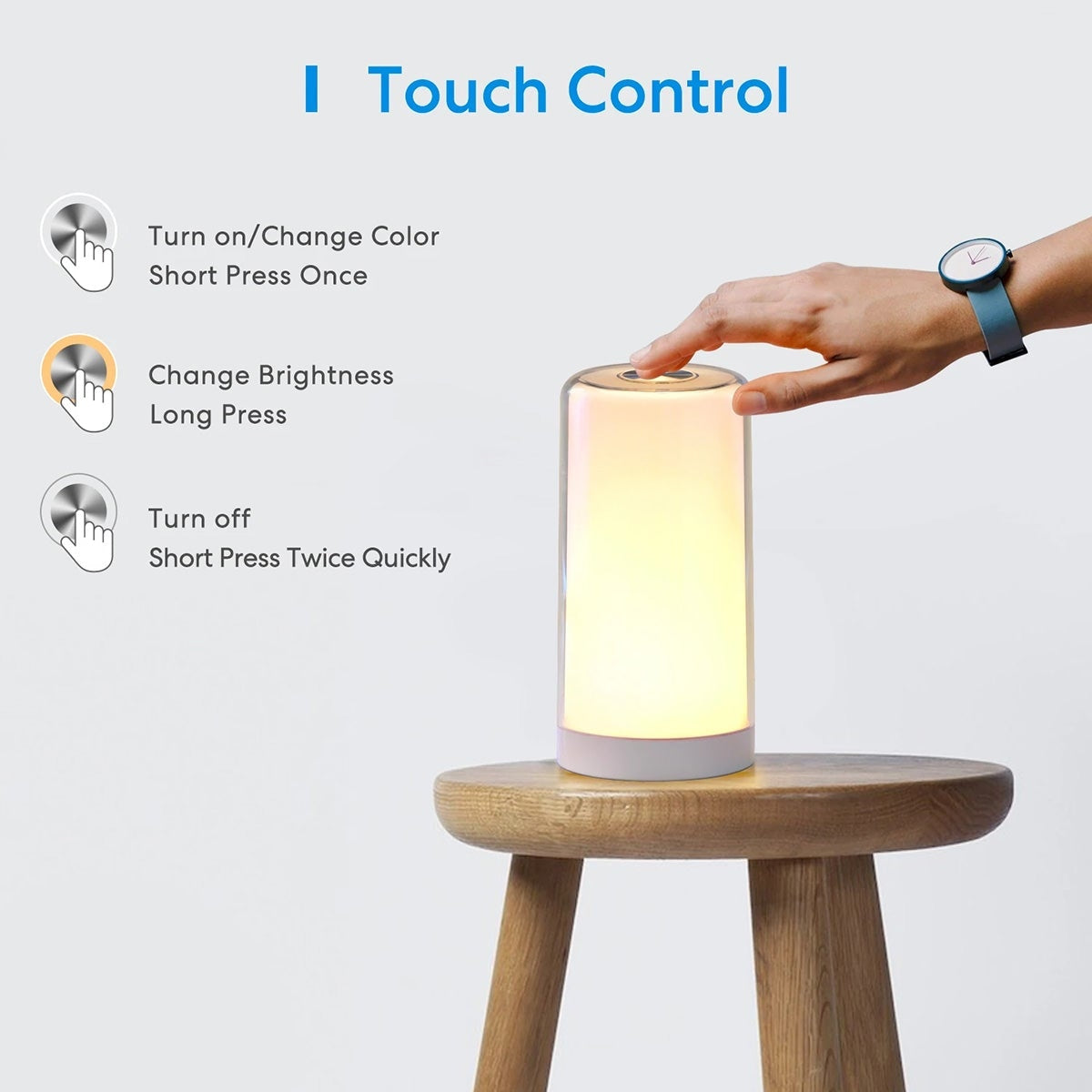 Lampa LED Wireless Smart Meross MSL430 - WiFi RGB Control Touch Vocal & App Apple HomeKit Google Alexa Programare Timer - 6973696560483 - 6