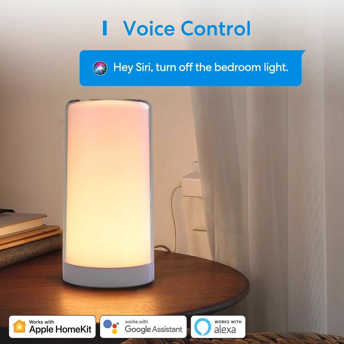 Lampa LED Wireless Smart Meross MSL430 - WiFi RGB Control Touch Vocal & App Apple HomeKit Google Alexa Programare Timer - 6973696560483 - 5