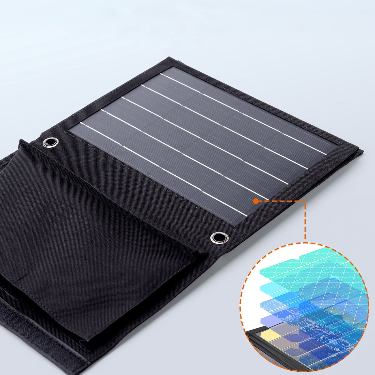 Panou Solar Portabil Choetech - 22 W 2 x Porturi USB Pliabil Impermeabil - SC005 - 6971824973006 - 7