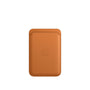 Portofel Original Piele Apple Wallet MM0Q3ZM/A iPhone MagSafe - Golden Brown, Suport Find My 