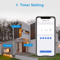 Priza Smart Meross MSS620 - 2 x AC Exterior & Interior IP44 WiFi Alexa Google Assistant Control APP - 0257000003 - 0606015786566