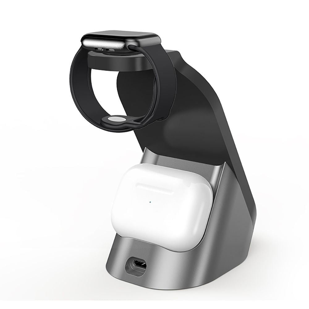 Statie Incarcare Wireless Tech-Protect H18 3-in-1 - 15W Smartphone-uri Apple Watch AirPods & TWS - 6216990211942 - 2