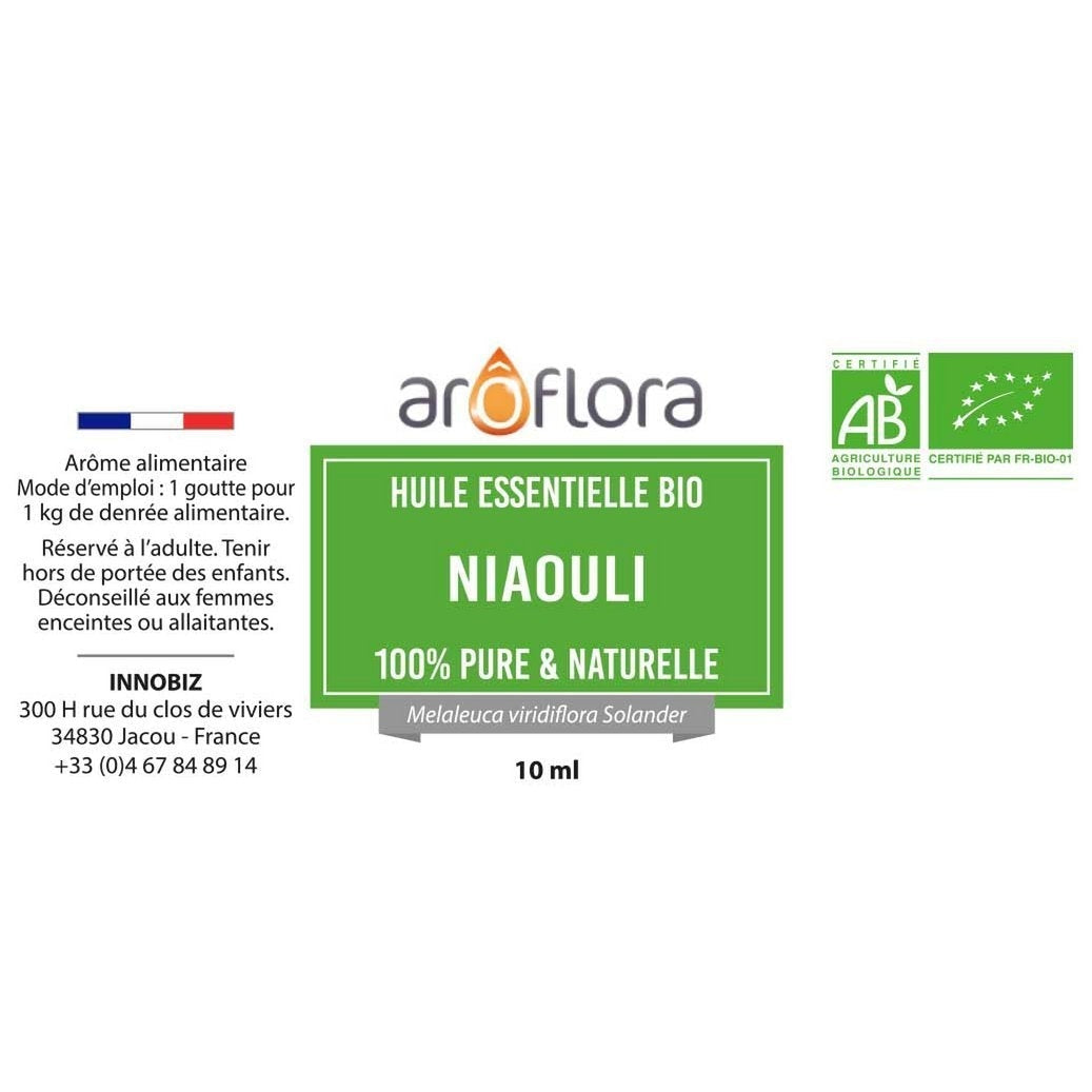 Ulei Esential AroFlora Niaouli 10ml - 100% Pur Natural Organic - 2516 - 3700471002523 - 4